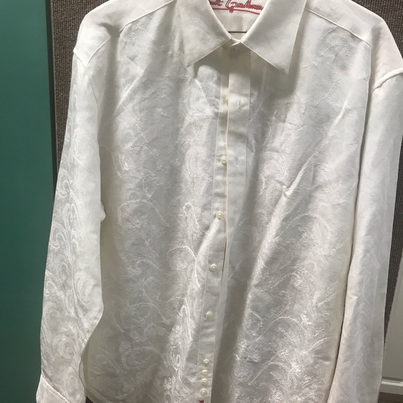 Robert Graham embroidered shirt. Beautiful fabric. - Picture 2 of 4